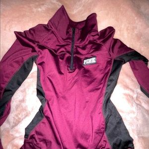PINK Burgundy half zip